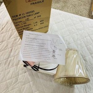 Trieste Marble 18 1/2" High Accent Table Lamp w/ Ivory Shade Antique Luxury Look